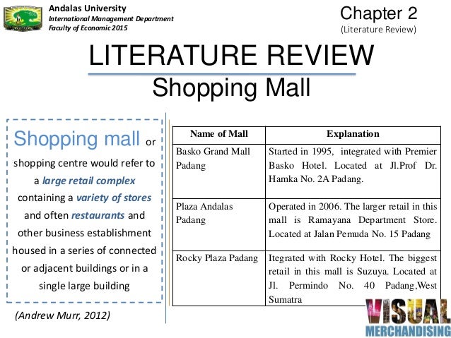 literature review on consumer behaviour towards shopping malls literature review on consumer behaviour towards shopping malls