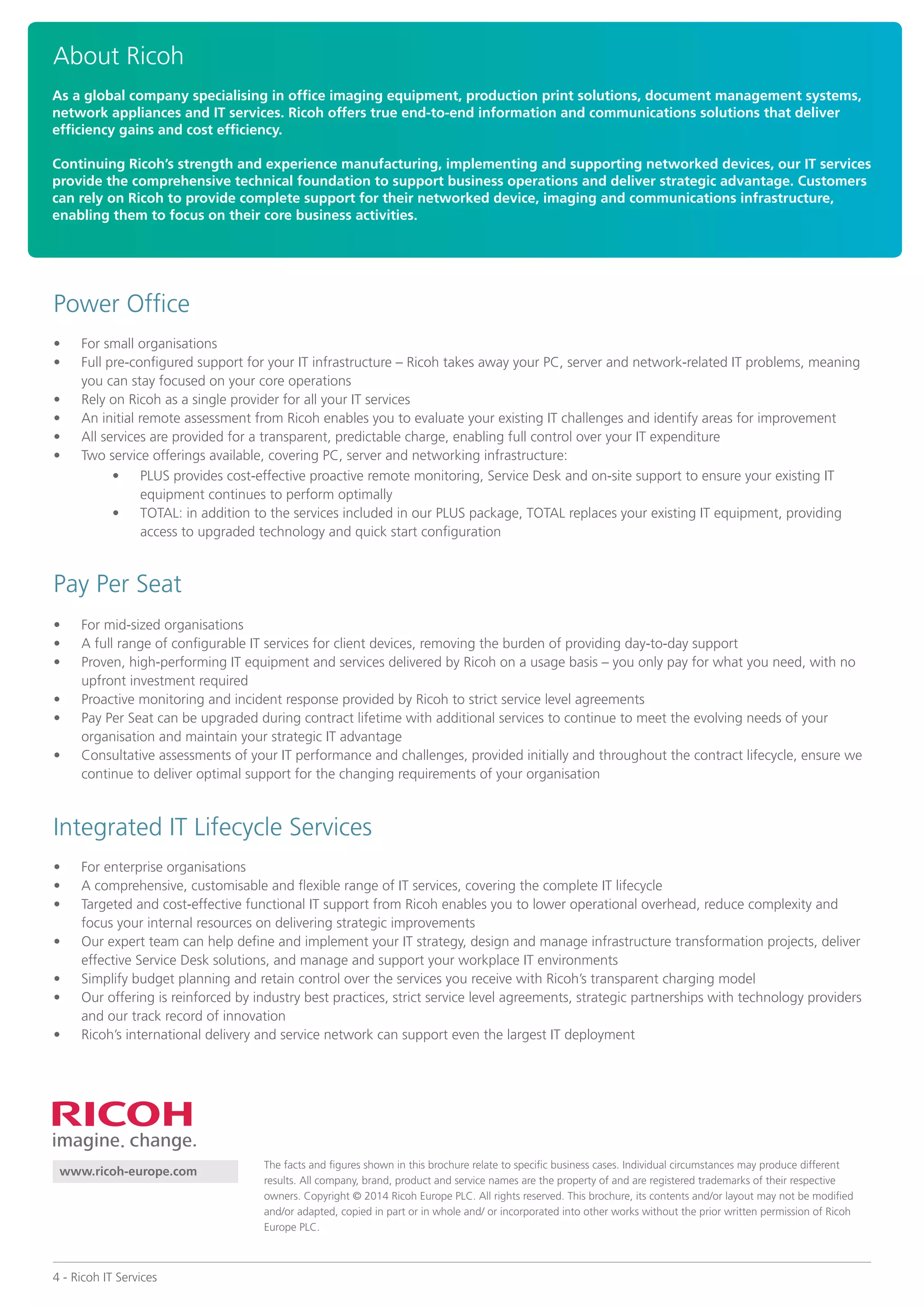 Ricoh IT Services | PDF