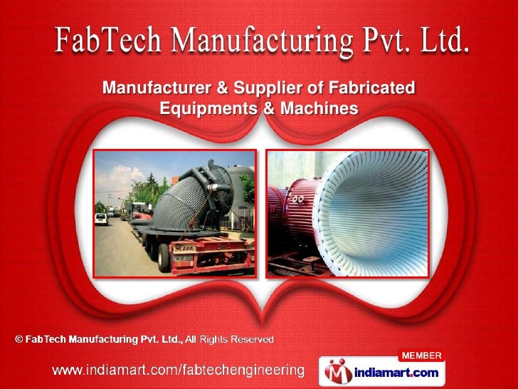 FabTech Manufacturing Pvt. Ltd Gujarat India