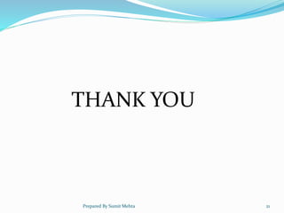 THANK YOU
Prepared By Sumit Mehta 21
 
