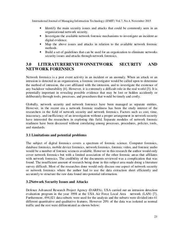 evaluating mechanisms for investigating attacks