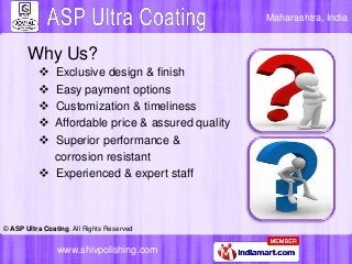 Maharashtra, India

Why Us?






Exclusive design & finish
Easy payment options
Customization & timeliness
Affordabl...