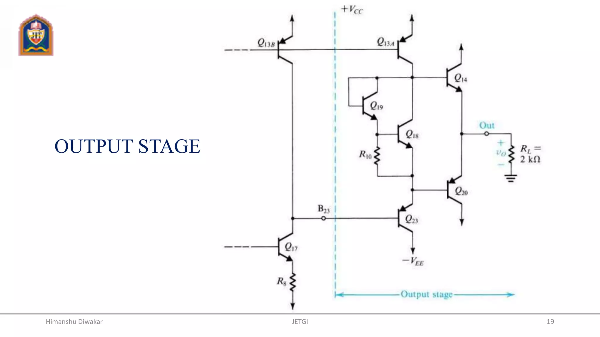 OUTPUT STAGE
JETGI 19Himanshu Diwakar
 