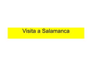 Visita a Salamanca 