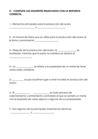 TRATAMIENTOS TERMICOS DEL ACERO