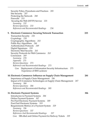 Electronic commerce framework technologies and applications 4th Edition ...