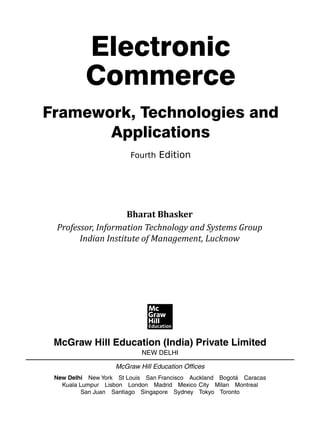 Electronic commerce framework technologies and applications 4th Edition ...