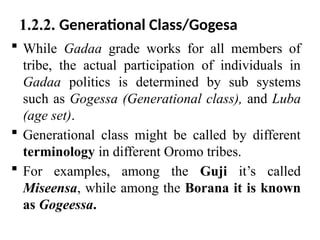 Gaedaa System Comprehensive Overview of the Oromo Gadaa System: Cultural, Political ...