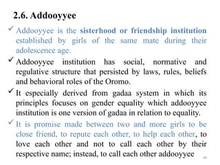 Comprehensive Overview of the Oromo Gadaa System: Cultural, Political ...