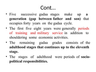 Comprehensive Overview of the Oromo Gadaa System: Cultural, Political ...