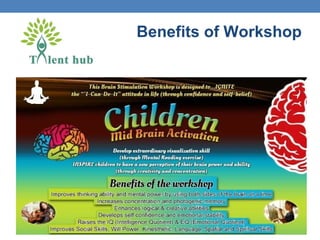 Benefits of Workshop
 
