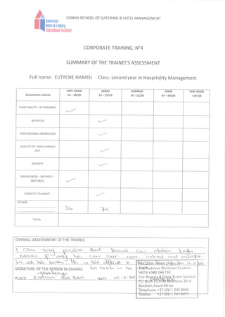 Reference Letter Radisson Blu Hotel Sandton