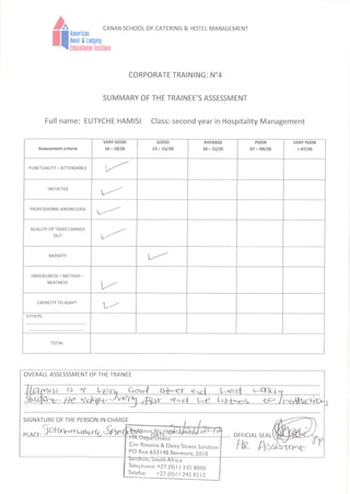 Reference Letter Radisson Blu Hotel Sandton