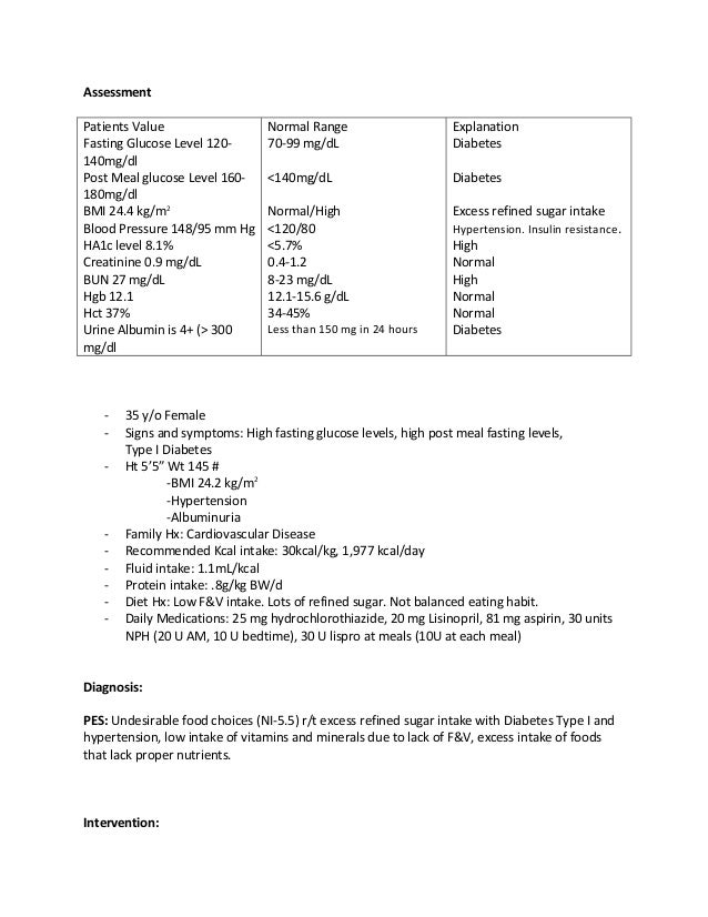 Evolve case study diabetes type 1 mellitus