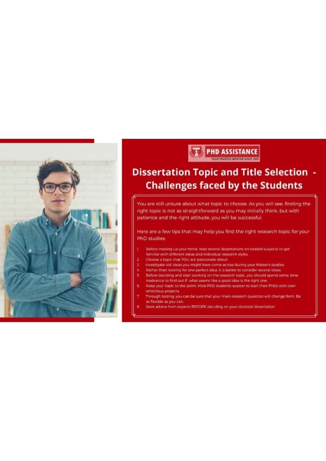 Dissertation obstacles