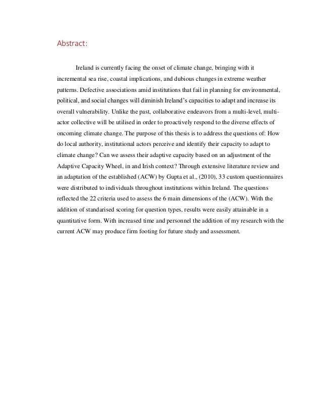 Completed masters thesis