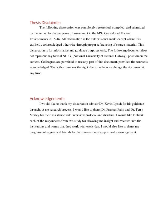 Completed masters thesis