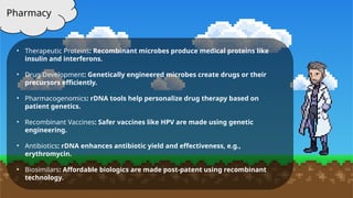 Applications of Recombinant DNA Technology | PPTX