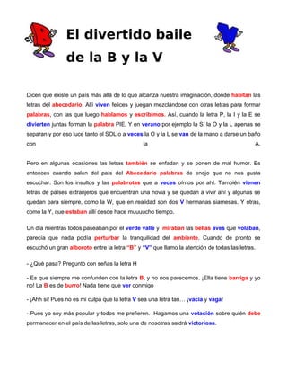 La V Y B Actividad De Ortografia