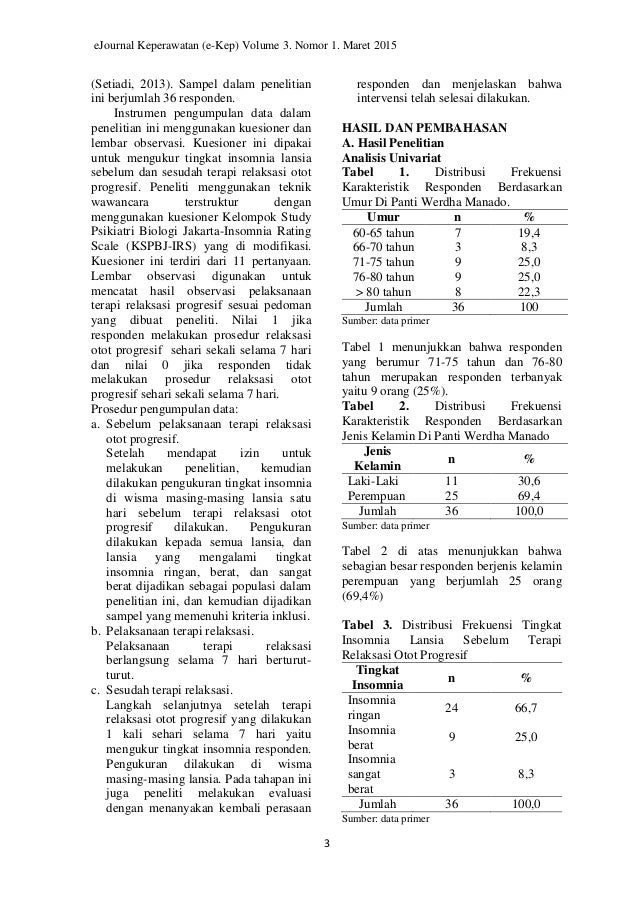 PENGARUH TERAPI RELAKSASI OTOT PROGRESIF TERHADAP 