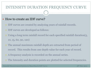 74506792-Rainfall-Measurement-Systems-in-Mauritius-and-IDF-Curves.pptx