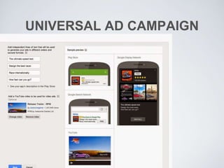 UNIVERSAL AD CAMPAIGN
 