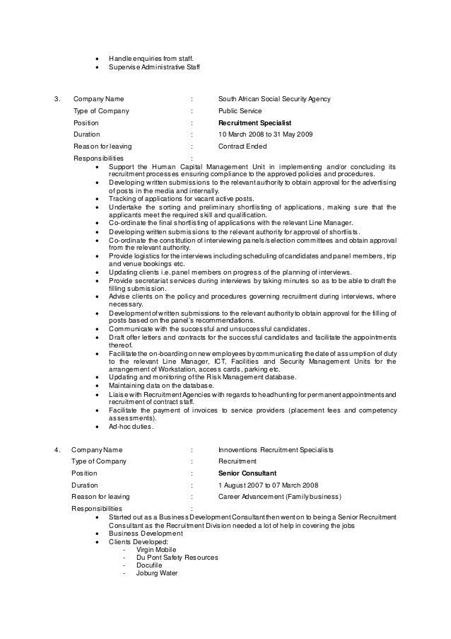 business development specialist resume