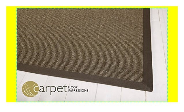 Sisal Kuchen Teppich Mexico 064066 Braun Bodure Braun 12 200x200