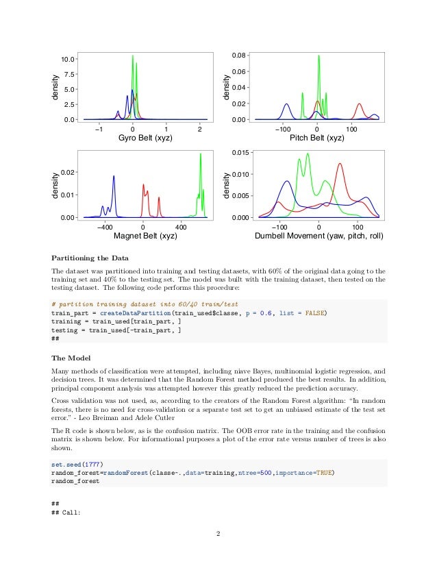 coursera practical machine learning project