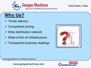 Tamil Nadu, India


  Why Us?
   Timely delivery
   Competitive pricing
   Wide distribution network
   State-of-the a...