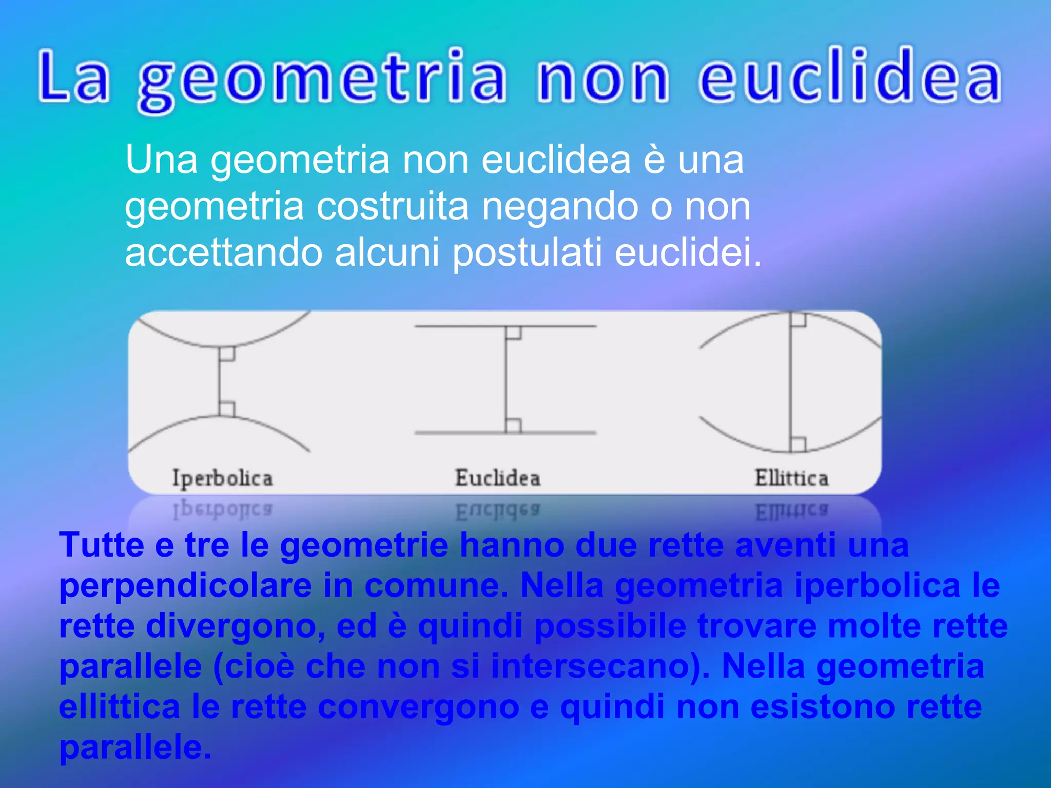 geometria non euclidea | PPT