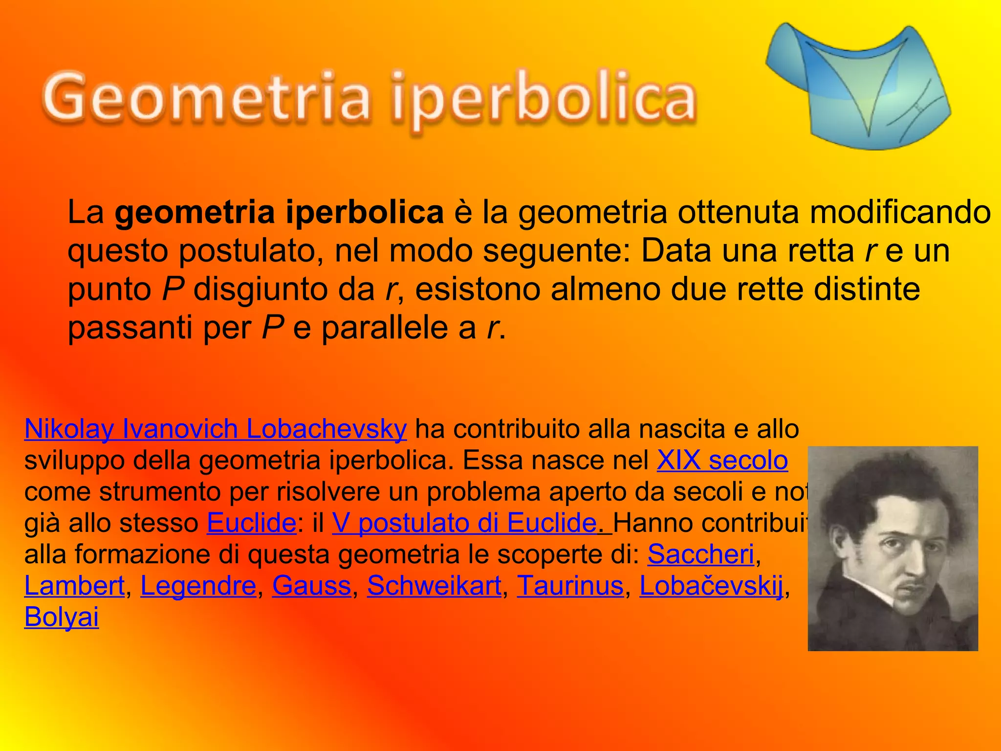 geometria non euclidea | PPT