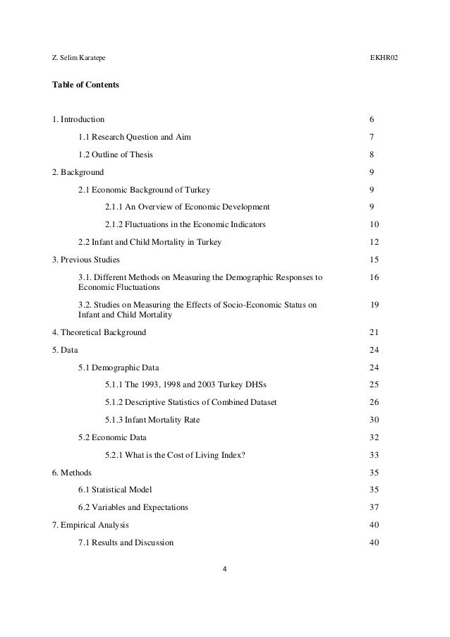 Master thesis theoretical background