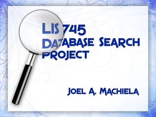 745 research presentation