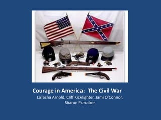 Courage in America: The Civil War
 LaTasha Arnold, Cliff Kicklighter, Jami O’Connor,
               Sharon Purucker
 