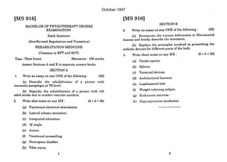Question Paper Reference Question paper reference for examination | PDF