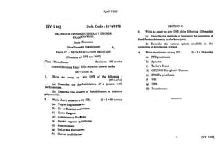 Question Paper Reference Question paper reference for examination | PDF