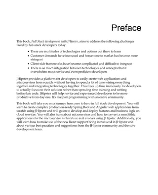 (eBook PDF) Full Stack Development with JHipster: Build modern web ...