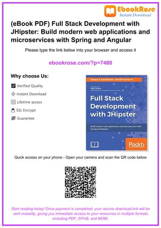 Comprehensive Guide to Full Stack Development with JHipster: Building ...
