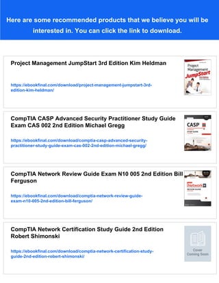 CompTIA Project Study Guide Exam PK0 003 1st Edition Kim Heldman | PDF