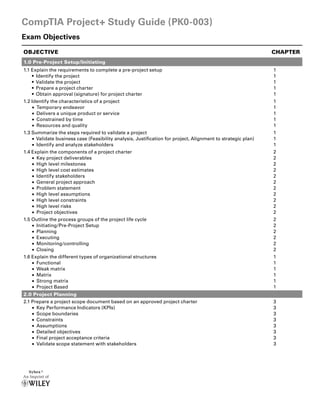 CompTIA Project Study Guide Exam PK0 003 1st Edition Kim Heldman | PDF