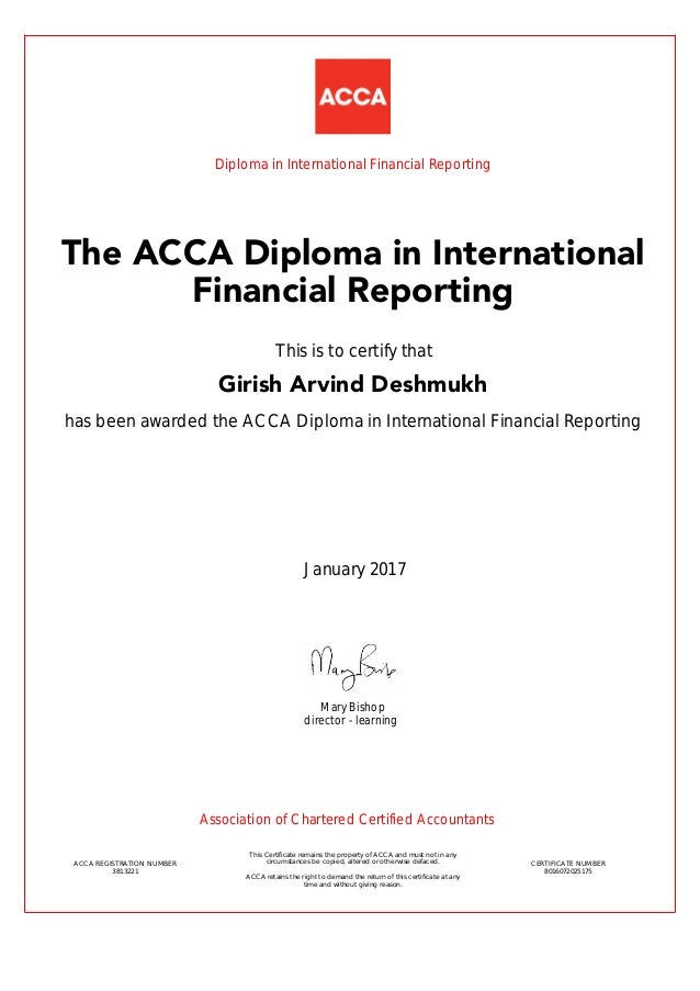 Certificate DipIFRS ACCA London certificate-dipifrs-acca-london