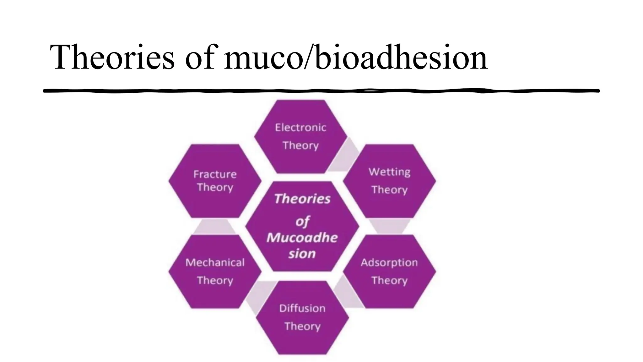 Theories of muco/bioadhesion
 