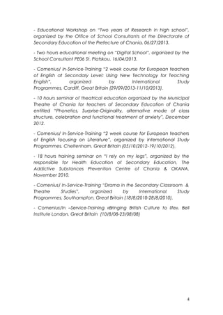 CV - in English
