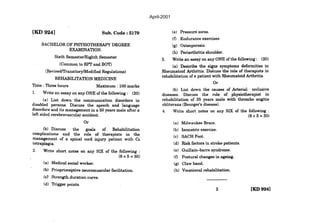 Question Paper Reference Question paper reference for examination | PDF