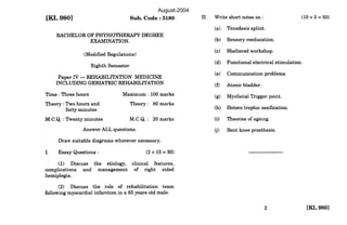 Question Paper Reference Question paper reference for examination | PDF