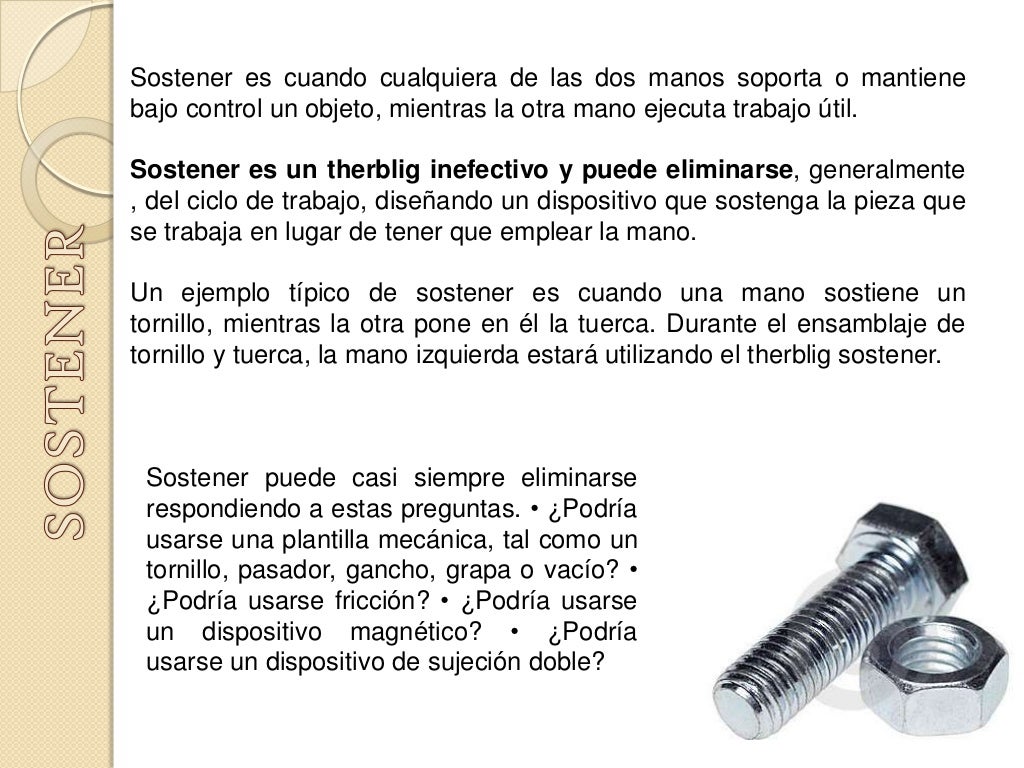 THERBLIG ESTUDIO DE MOVIMIENTOS DE FRANK Y LILIAN GILBRETH