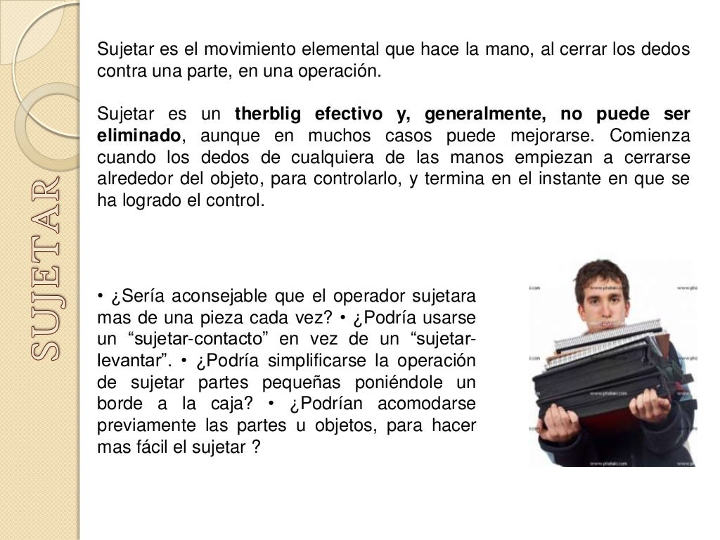 THERBLIG ESTUDIO DE MOVIMIENTOS DE FRANK Y LILIAN GILBRETH