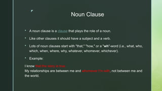 Comprehensive Guide to Clauses: Types, Functions, and Examples in ...