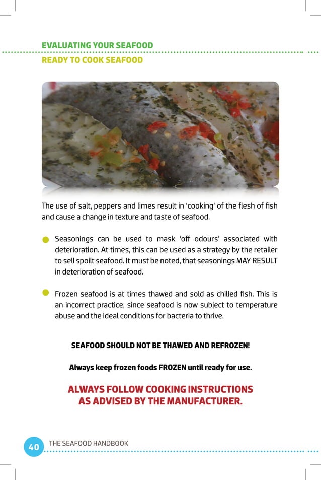 SIDC Seafood Handbook PDF Food Industry Industries